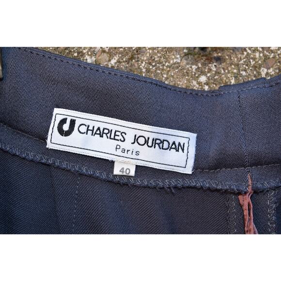 Vintage Charles Jourdan Paris Pleated Trousers – Size 40 - Picture 5 of 5